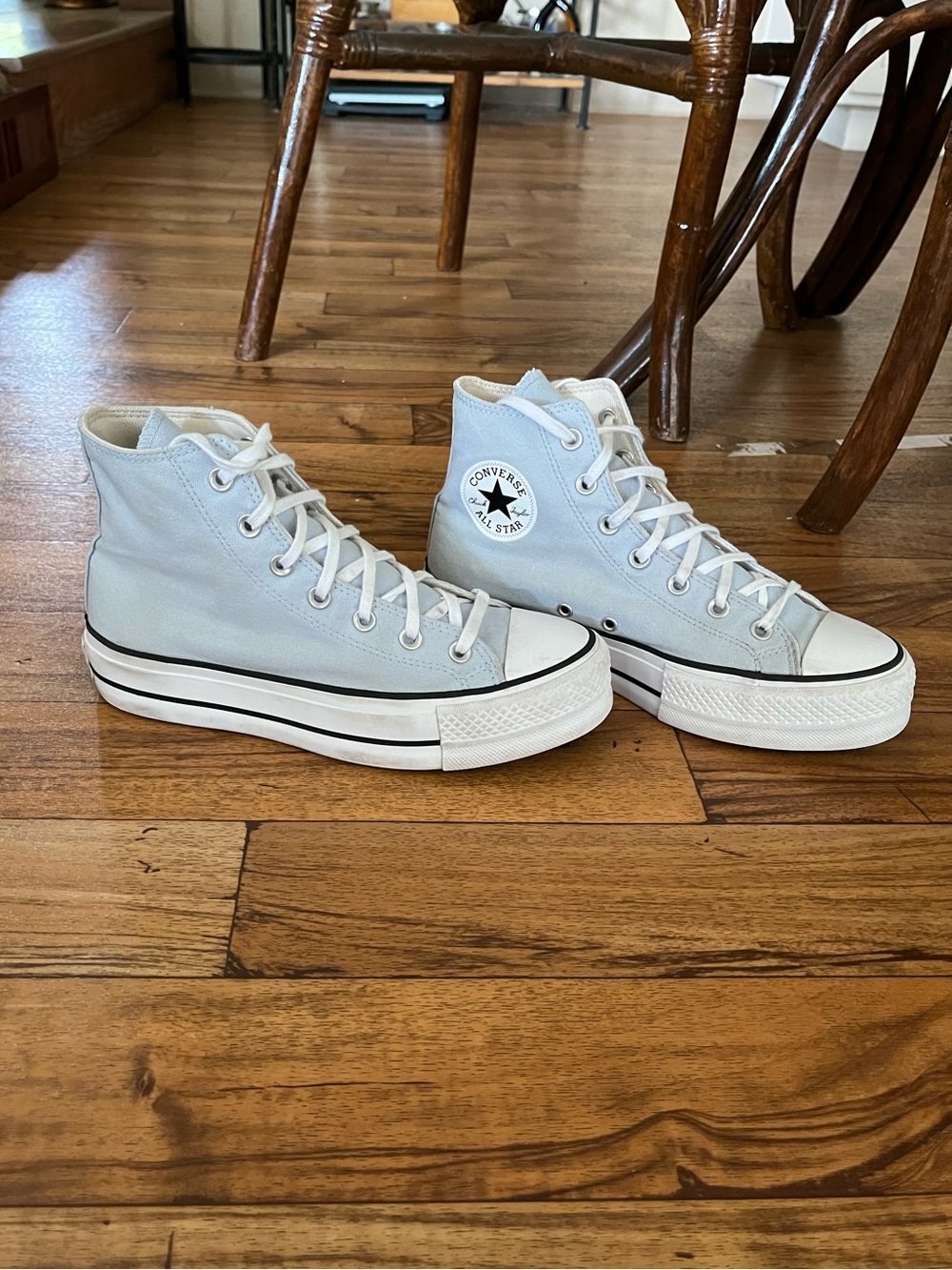 Converse Chuck Taylor All Star Lift Platform High Top Cloudy Daze Blue Women’s 8